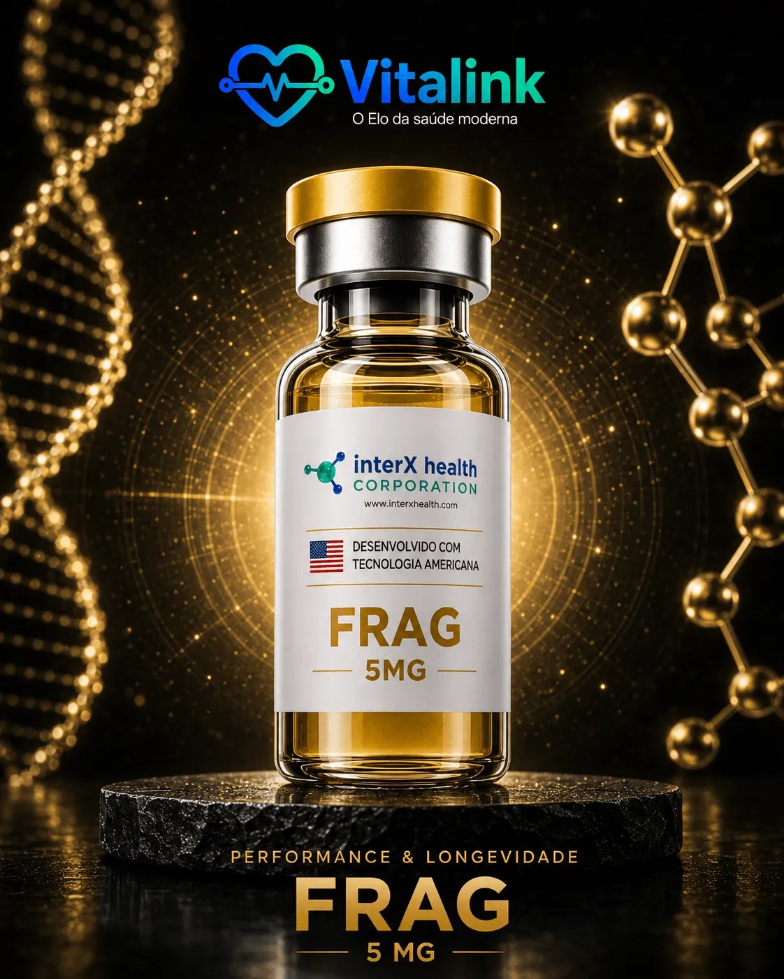 FRAG 5 mg — peptídeo premium da Vitalink
